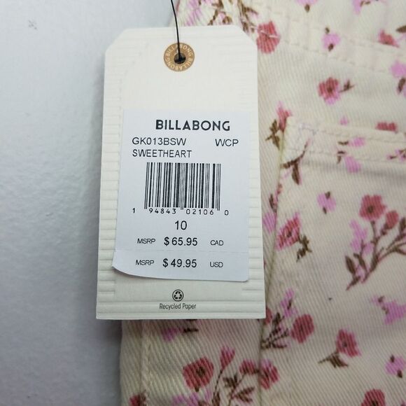 NWT Billabong Girl's Sweetheart Floral Denim 100% Cotton Mini Skirt 10 - Picture 11 of 14